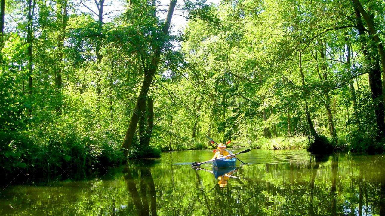 Janischs Fewo Im Spreewald, Terrasse, Grosser Garten Und Blick Inklusive Unterspreewald 外观 照片